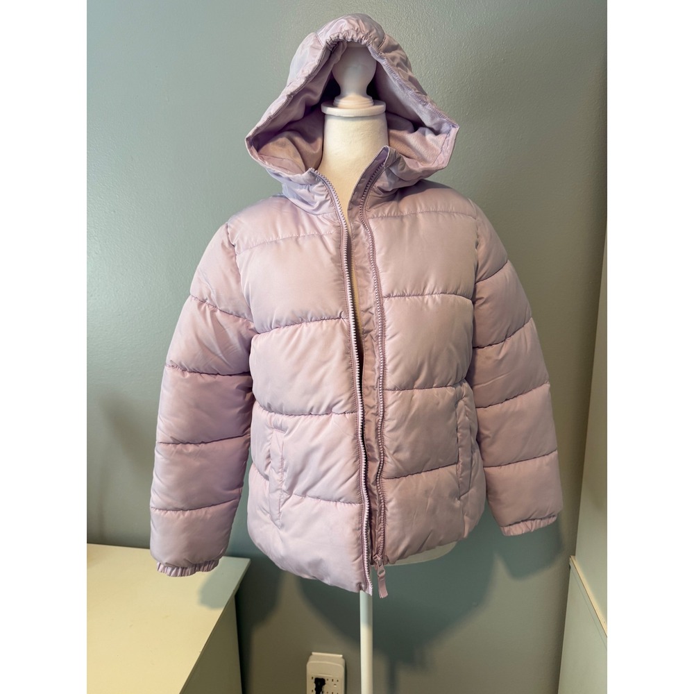 Swiss Tech Girls XXL 18 Lavender Purple Hooded Puffer Jacket SW34100124427B